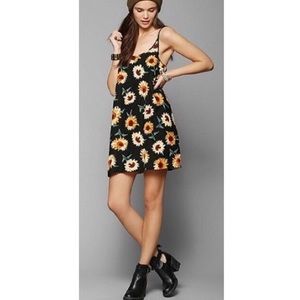 Kimchi Blue (UO) sunflower mini slip dress